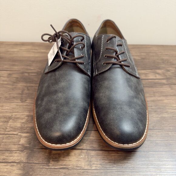 St. John's Bay Oliver Oxford Men's Dress Gray Shoes Size 12 M NWT (No Box) - Picture 3 of 9